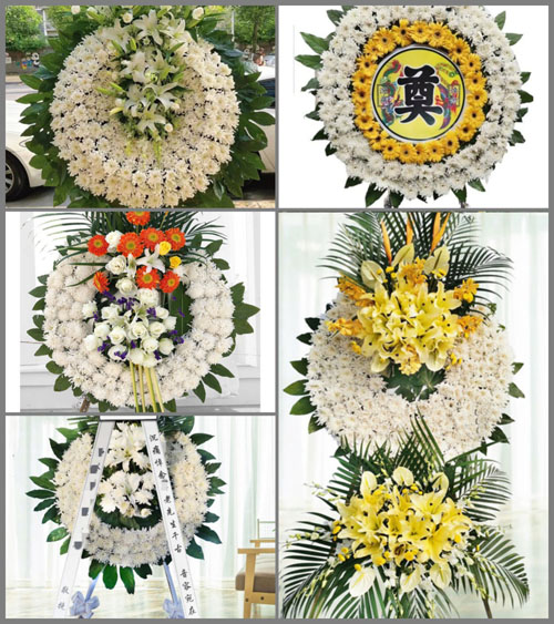 湖北黄冈市浠水县团陂镇李潭村花圈速递